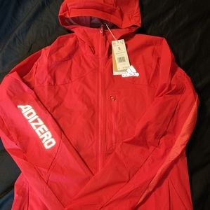 ADIDAS ADIZERO MARATHON JACKET HB5118 RED SIZE S